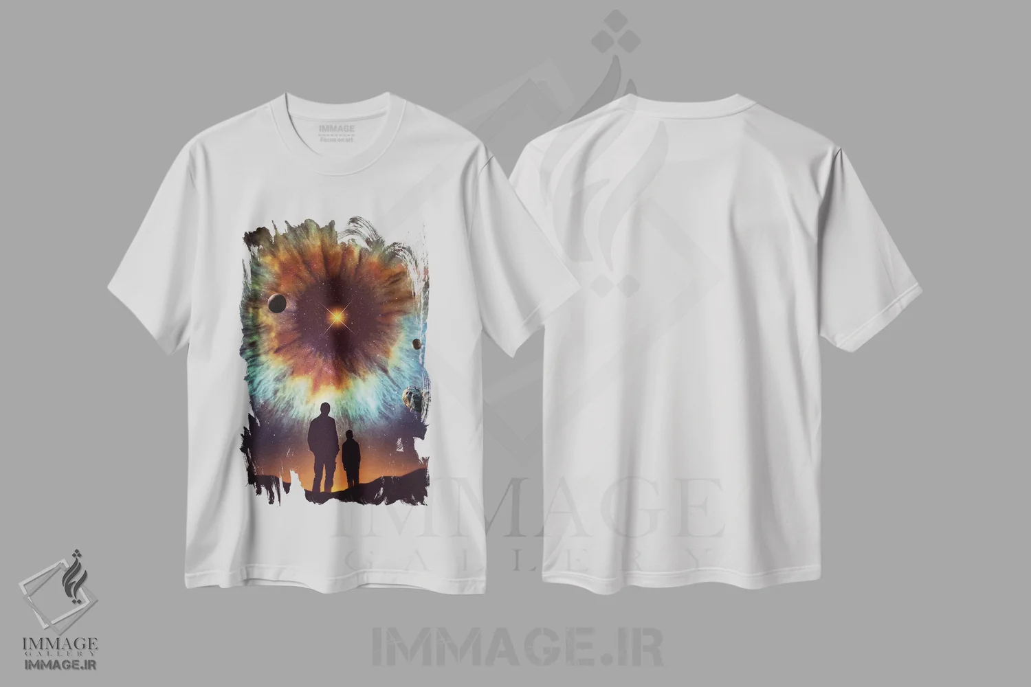 تیشرت سفید طرح دار میراث، عکاسی ترکیبی اثر فرن رودریگز | فروشگاه ایماژ