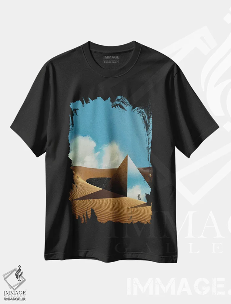 تیشرت مشکی طرح دار اِکسو ۲، هنر فاخر معاصر اثر فرن رودریگز | فروشگاه ایماژ