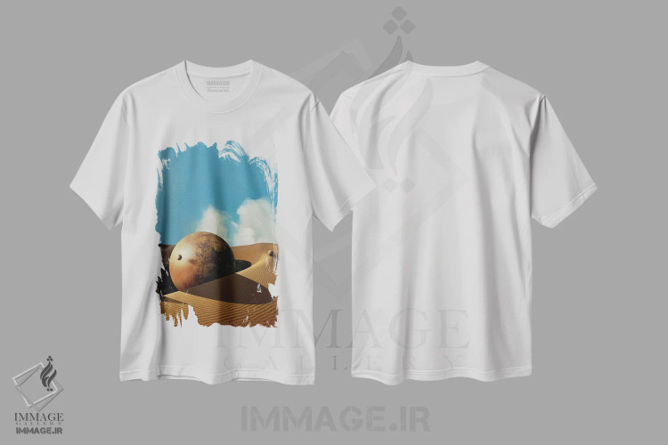 تیشرت سفید طرح دار اِکسو، هنر فاخر معاصر اثر فرن رودریگز | immage.ir