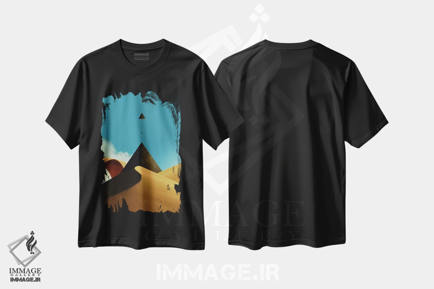 تیشرت مشکی طرح دار جی، هنر دیجیتال اثر فرن رودریگز | immage.ir