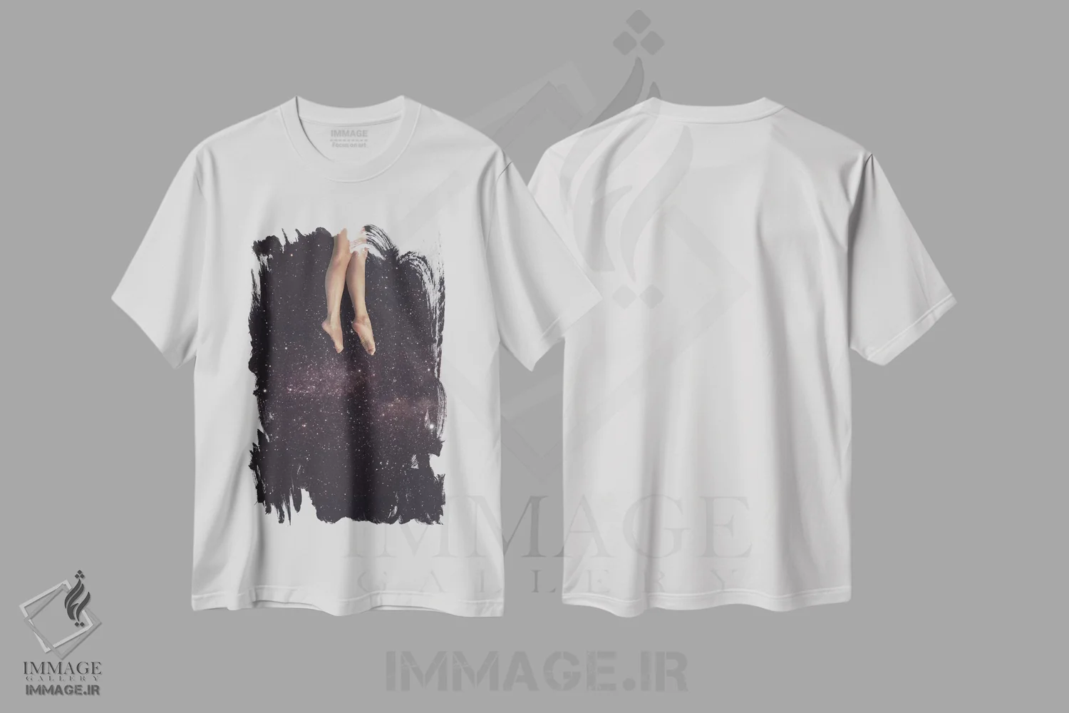 تیشرت سفید طرح دار معلق در فضا، عکاسی ترکیبی اثر فرن رودریگز | immage.ir