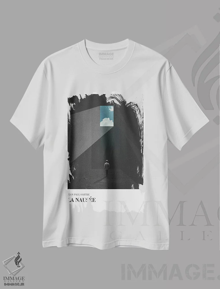 تیشرت سفید طرح دار تهوع، عکاسی ترکیبی اثر فرن رودریگز | immage.ir