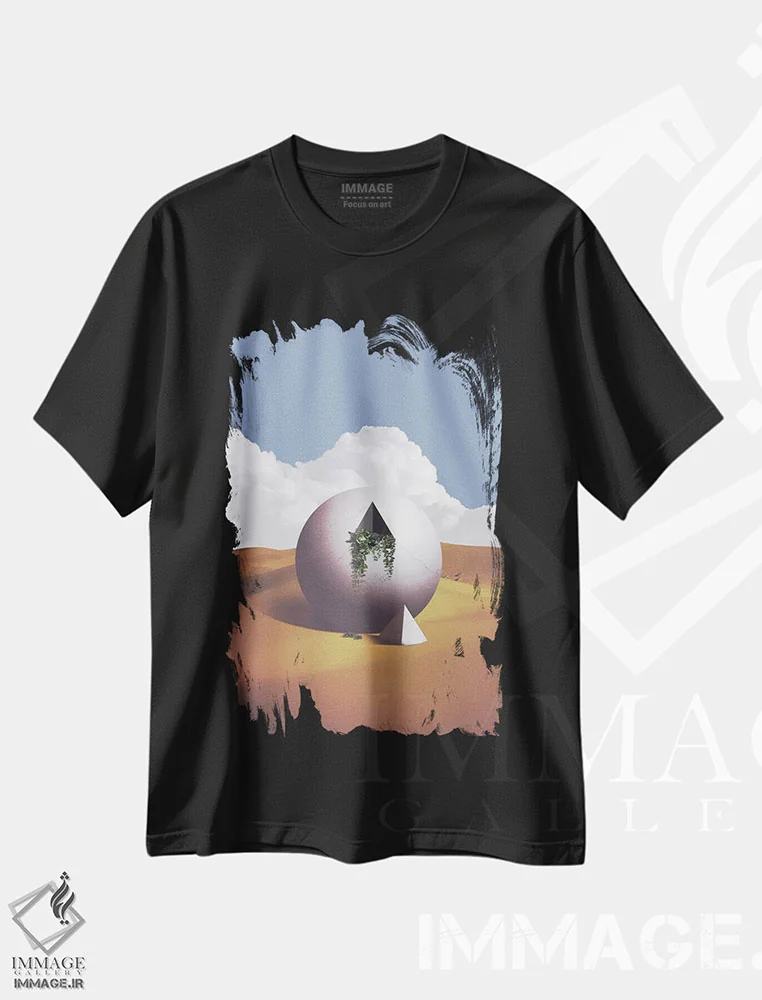 تیشرت مشکی طرح دار فضانوردان، عکاسی ترکیبی اثر فرن رودریگز | immage.ir
