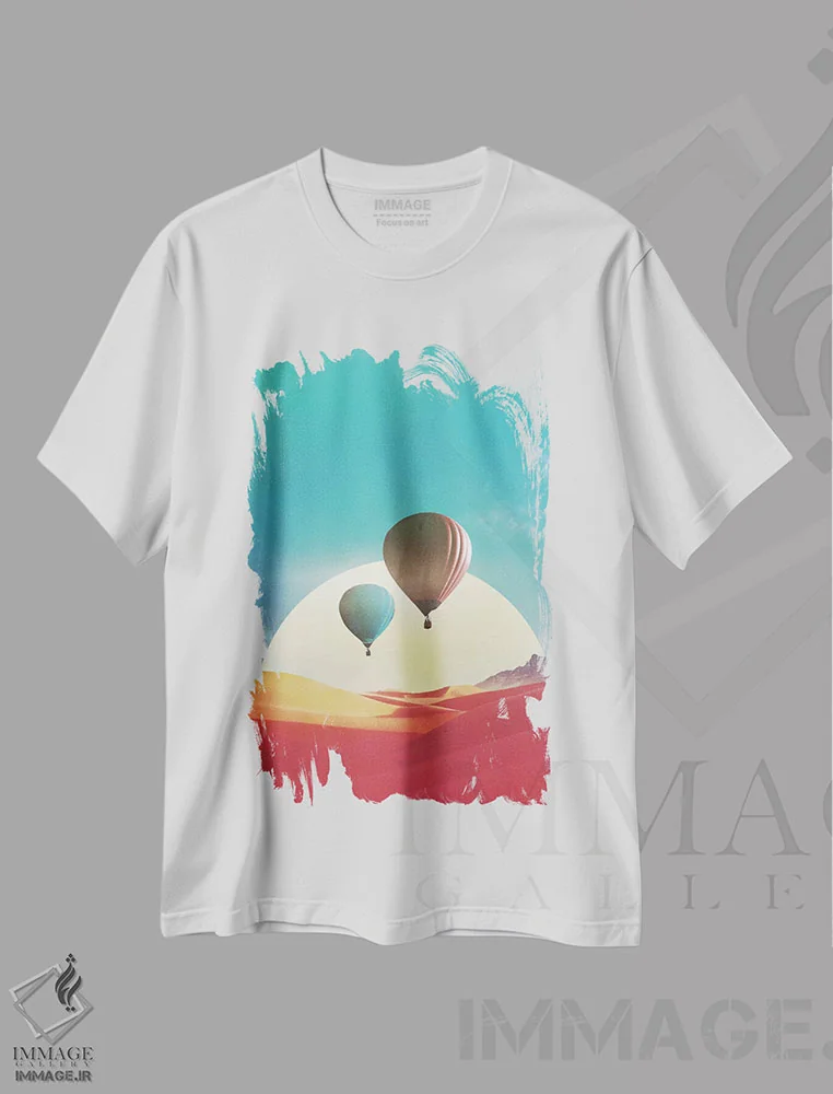 تیشرت سفید طرح دار استریولب، عکاسی ترکیبی اثر فرن رودریگز | immage.ir
