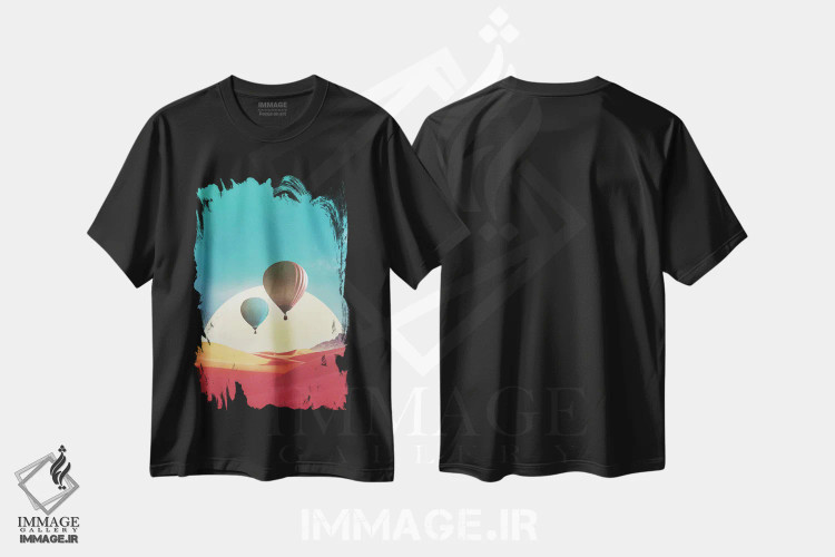 تیشرت مشکی طرح دار استریولب، عکاسی ترکیبی اثر فرن رودریگز | فروشگاه ایماژ