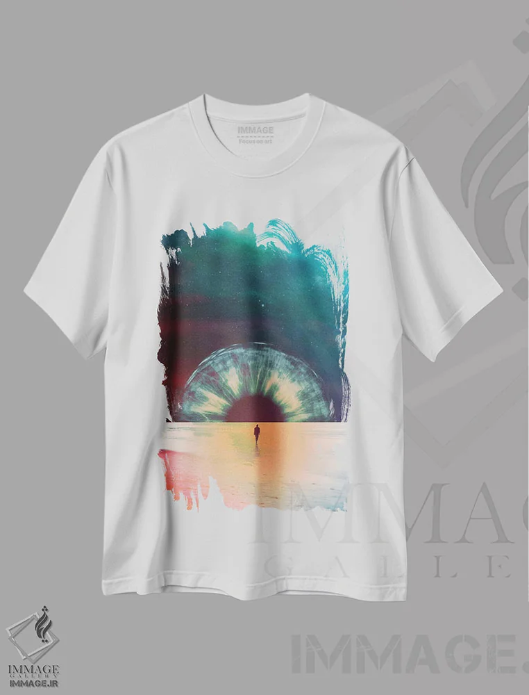 تیشرت سفید طرح دار من سپیده ام، دکوراسیون جایگزین اثر فرن رودریگز | immage.ir