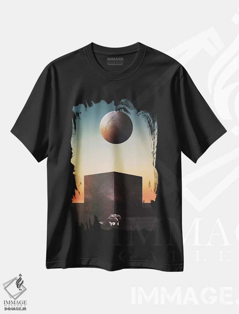 تیشرت مشکی طرح دار سفر آر، دکوراسیون جایگزین اثر فرن رودریگز | immage.ir