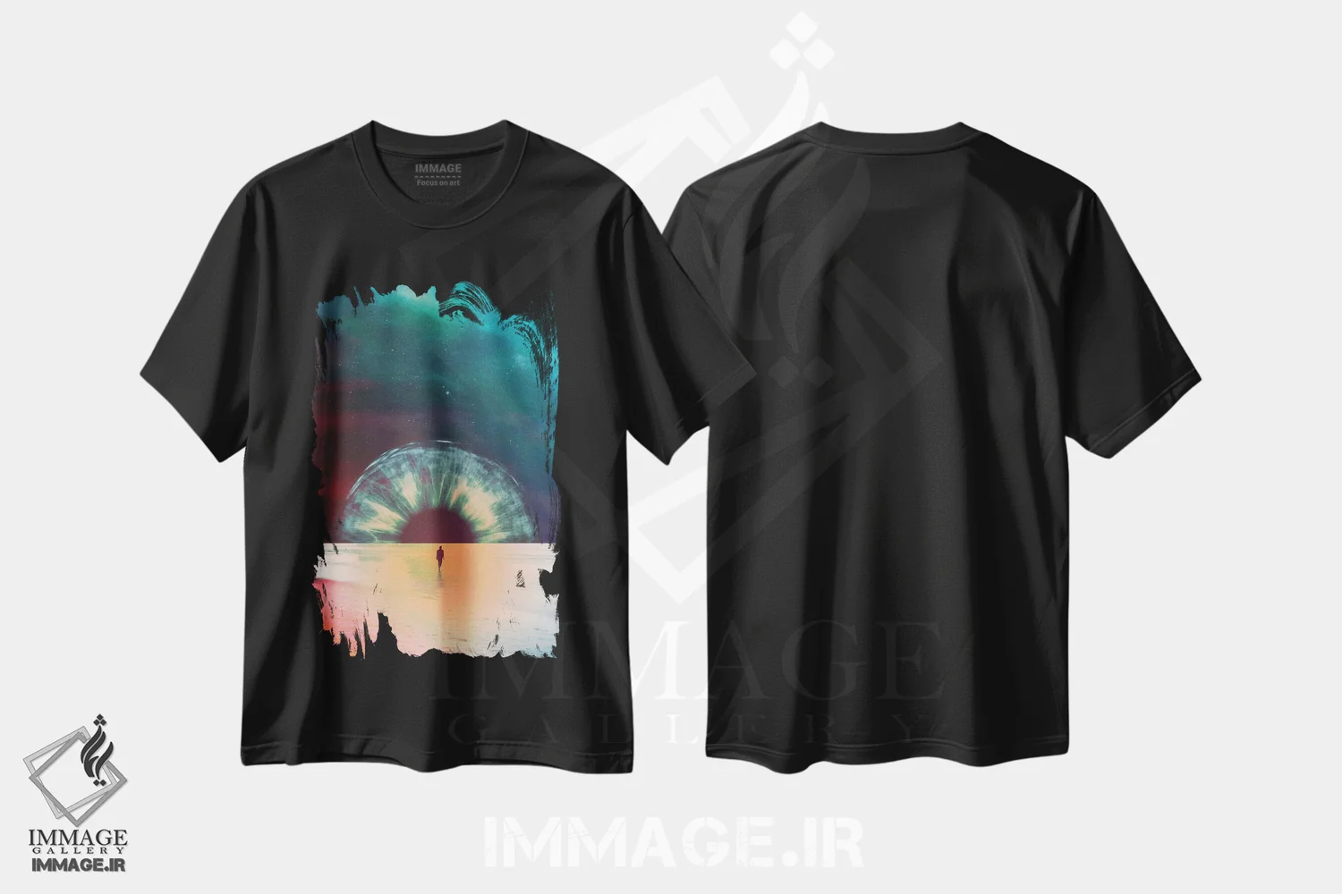 تیشرت مشکی طرح دار من سپیده ام، دکوراسیون جایگزین اثر فرن رودریگز | فروشگاه ایماژ