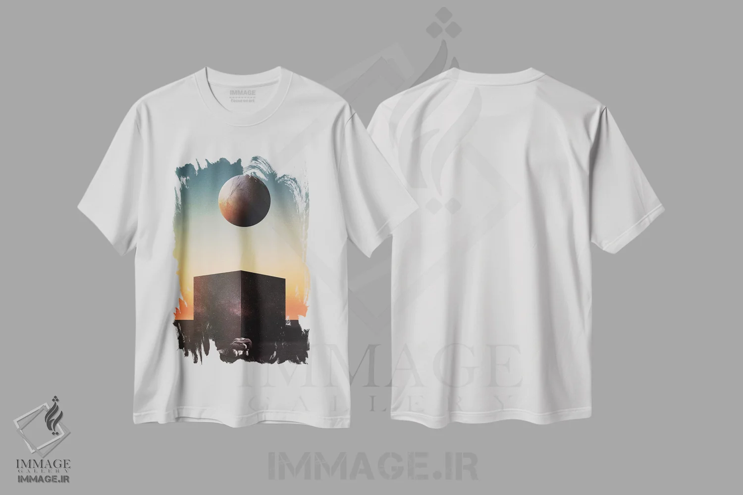 تیشرت سفید طرح دار سفر آر، دکوراسیون جایگزین اثر فرن رودریگز | فروشگاه ایماژ