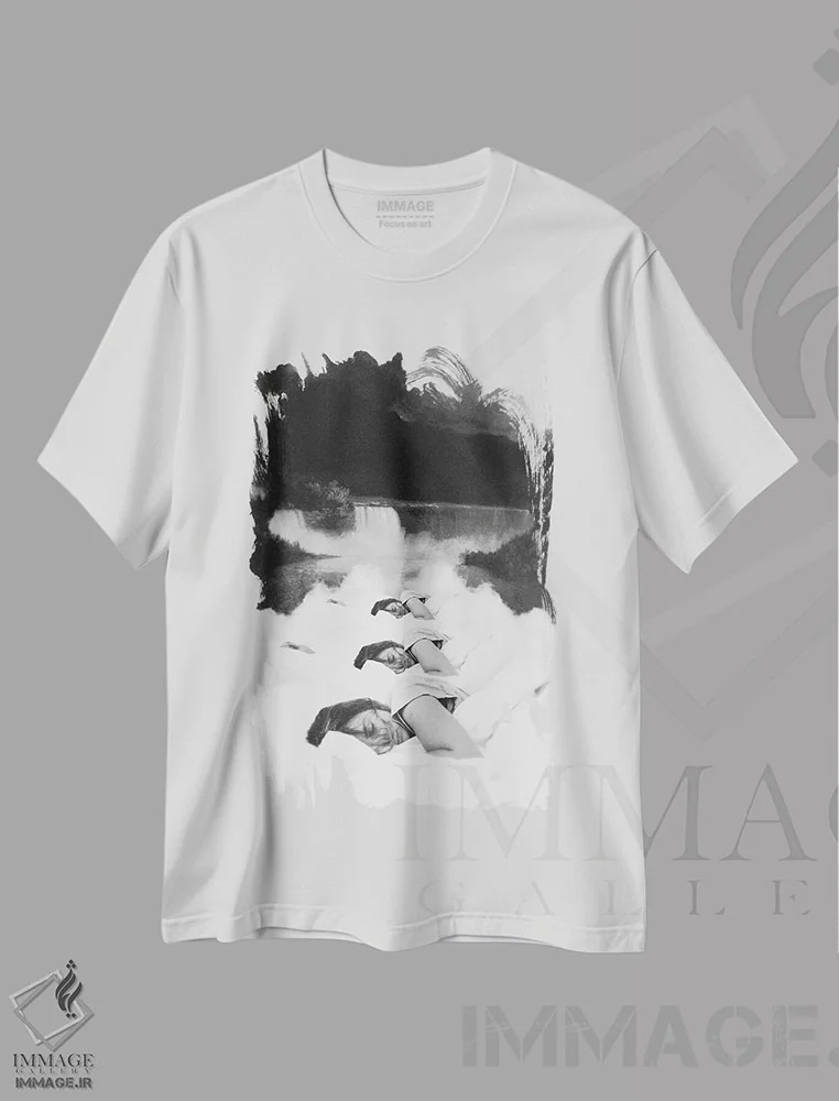 تیشرت سفید طرح دار رویا، عکاسی ترکیبی اثر فرن رودریگز | فروشگاه ایماژ