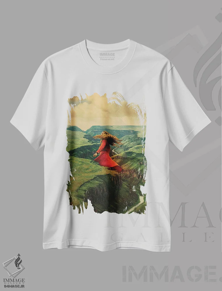 تیشرت سفید طرح دار موی طلایی، عکاسی ترکیبی اثر فرن رودریگز | immage.ir