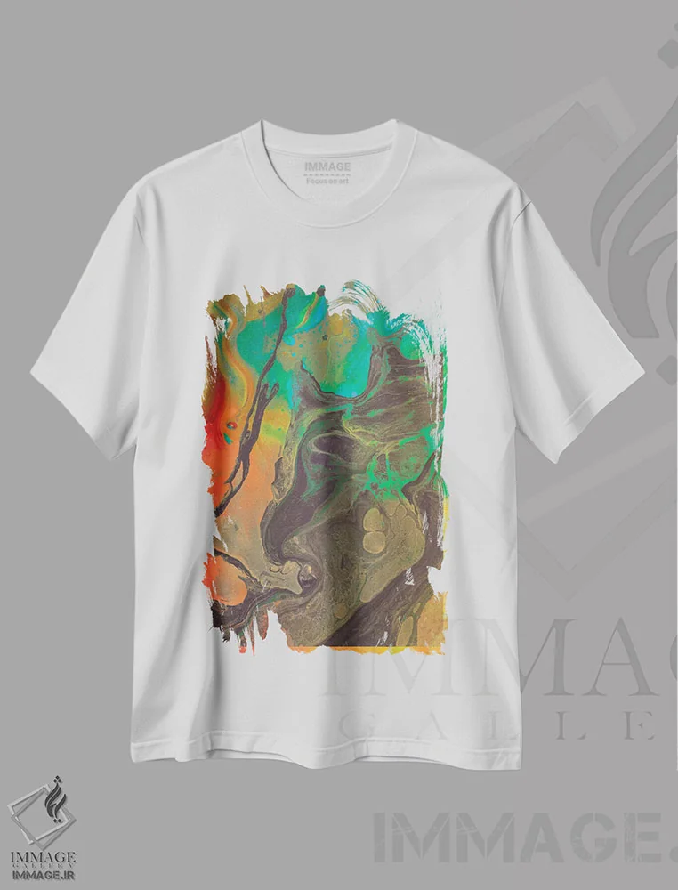 تیشرت سفید طرح دار ذهنت را تغذیه کن ۲ اثر فرن رودریگز | فروشگاه ایماژ