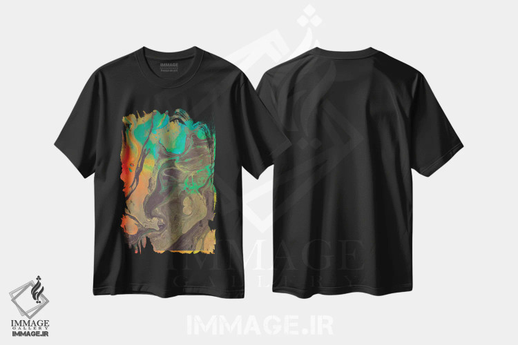 تیشرت مشکی طرح دار ذهنت را تغذیه کن ۲ اثر فرن رودریگز | immage.ir
