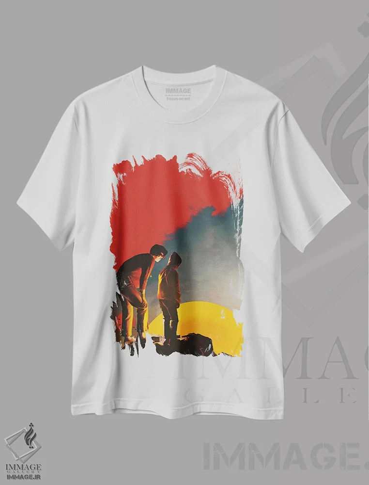 تیشرت سفید طرح دار آن پایین، عکاسی ترکیبی اثر فرن رودریگز | immage.ir