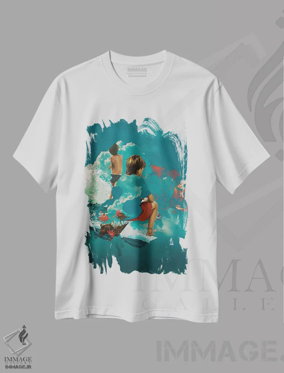 تیشرت سفید طرح دار ابر کودک، عکاسی ترکیبی اثر فرن رودریگز | فروشگاه ایماژ