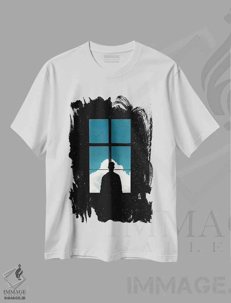 تیشرت سفید طرح دار خانه، عکاسی ترکیبی اثر فرن رودریگز | immage.ir