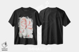 تیشرت مشکی طرح دار رزهای قرمز ۲، تزئینی اثر هِدر اِی. فرنچ-روسیه | immage.ir