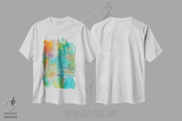 تیشرت سفید طرح دار ماهیگیری اثر مینگ فرانز | فروشگاه ایماژ