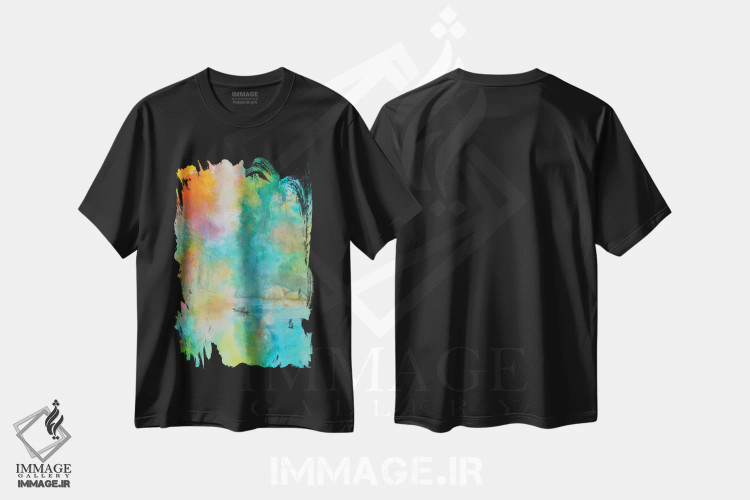 تیشرت مشکی طرح دار ماهیگیری اثر مینگ فرانز | immage.ir