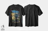 تیشرت مشکی طرح دار دره های ایسلند I، مدیوم اثر استفن فوس بک | فروشگاه ایماژ