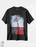 تیشرت مشکی طرح دار منظرهٔ مادون قرمز، رینه، نروژ، مدیوم اثر استفن فوس بک | فروشگاه ایماژ
