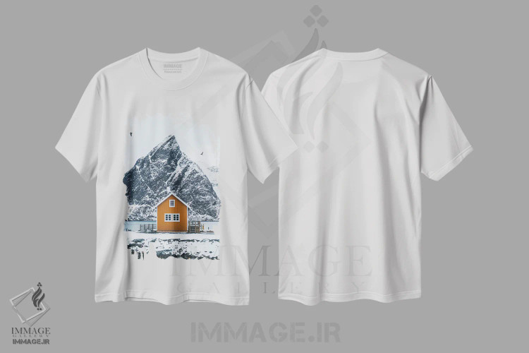 تیشرت سفید طرح دار اولستینن، لوفوتن، دکور تعطیلات اثر استفن فوس بک | immage.ir