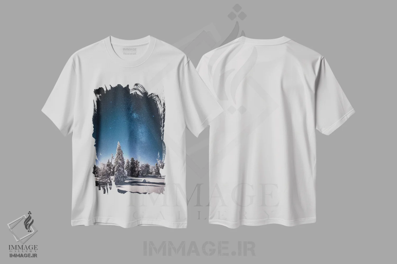 تیشرت سفید طرح دار ریسیتونتوری، فنلاند I، دکور تعطیلات اثر استفن فوس بک | فروشگاه ایماژ