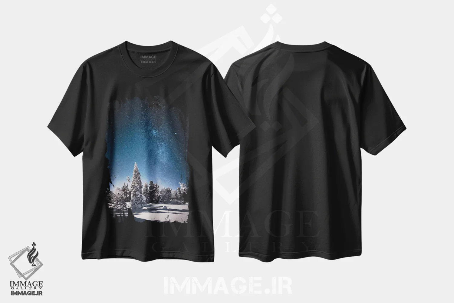 تیشرت مشکی طرح دار ریسیتونتوری، فنلاند I، دکور تعطیلات اثر استفن فوس بک | immage.ir