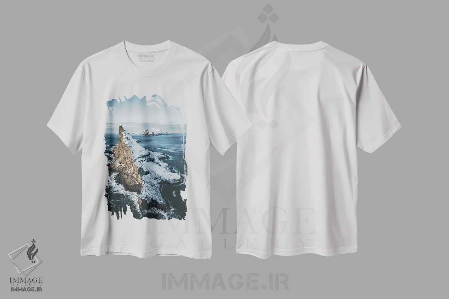 تیشرت سفید طرح دار تیندولمور، جزایر فارو، مدیوم اثر استفن فوس بک | فروشگاه ایماژ