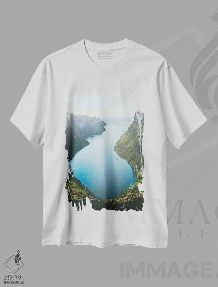 تیشرت سفید طرح دار تابستان قطبی، مدیوم اثر استفن فوس بک | immage.ir
