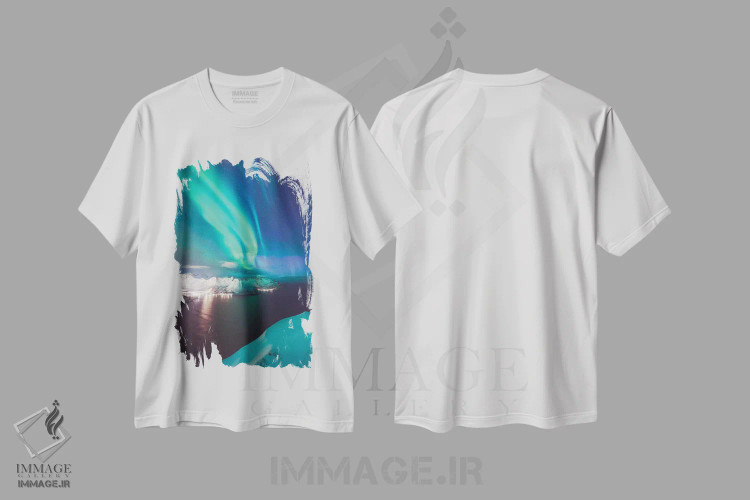 تیشرت سفید طرح دار دور از خانه، مدیوم اثر استفن فوس بک | فروشگاه ایماژ