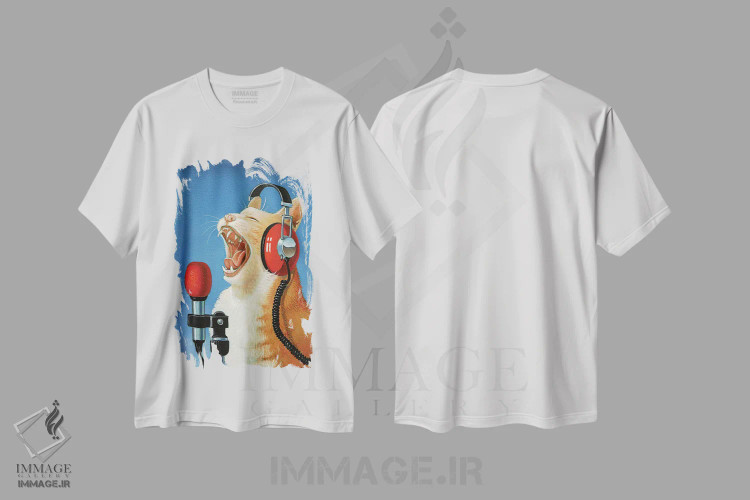تیشرت سفید طرح دار او سوله میاو، هنر فاخر معاصر اثر فرانک وارمدام | فروشگاه ایماژ