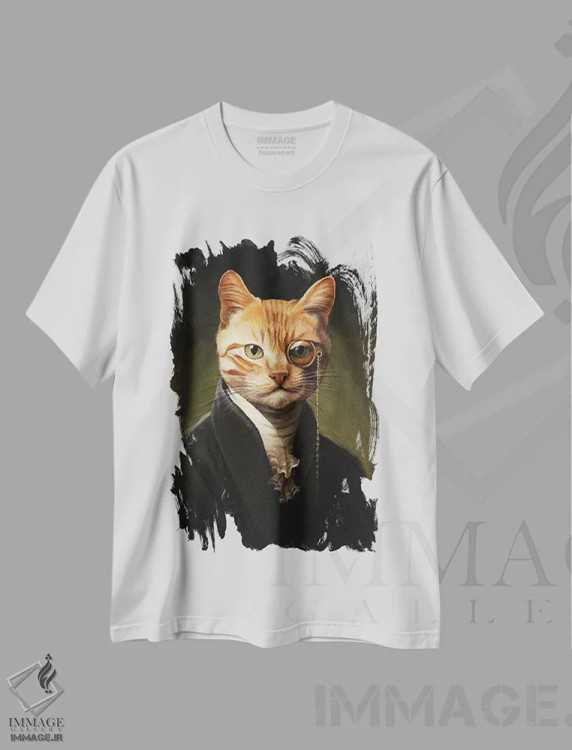 تیشرت سفید طرح دار سر جینجر او سالیوان، مدیوم اثر فوکسی اند پیپر | immage.ir