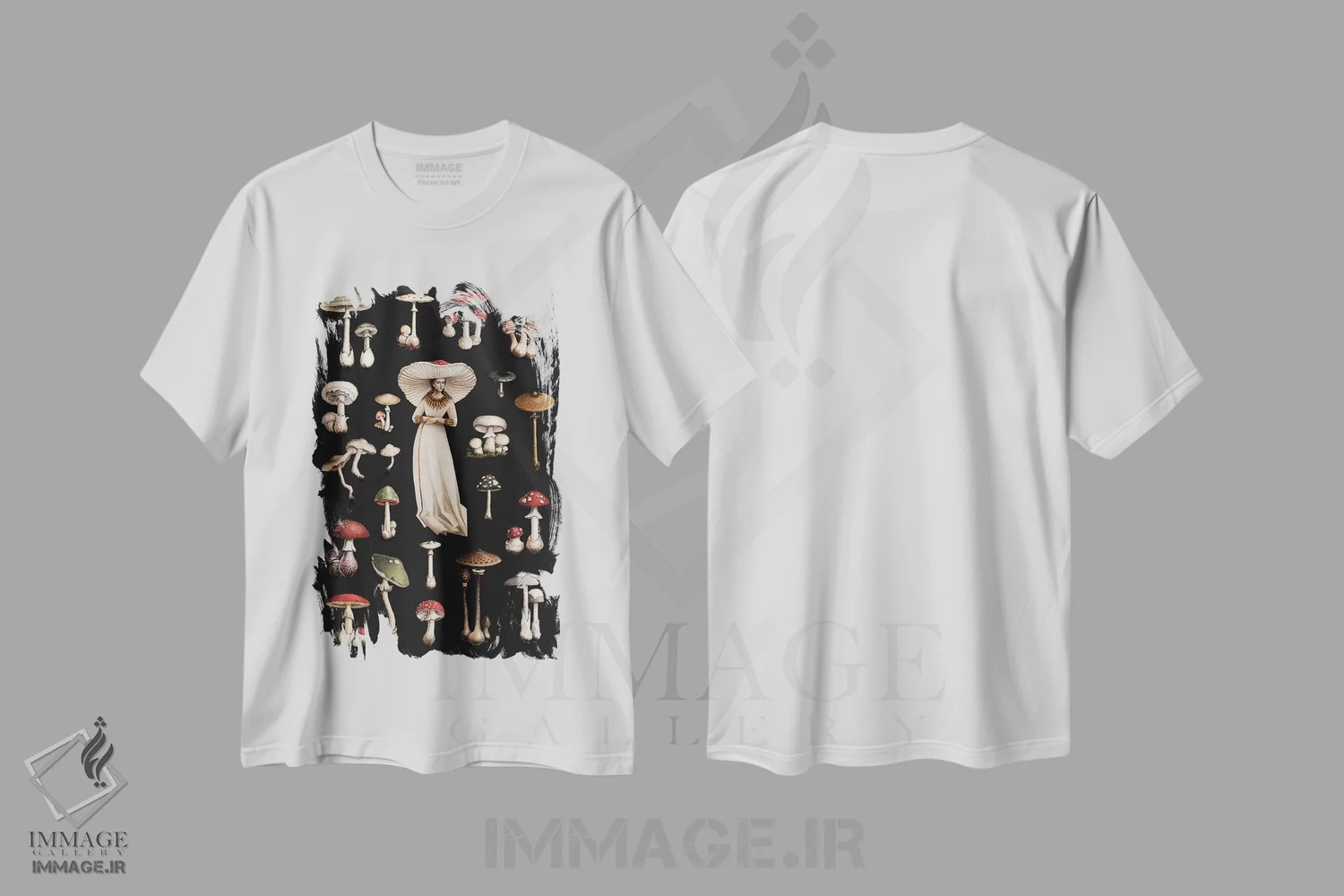 تیشرت سفید طرح دار گونه های خطرناک در سیاه، مدیوم اثر فوکسی اند پیپر | فروشگاه ایماژ