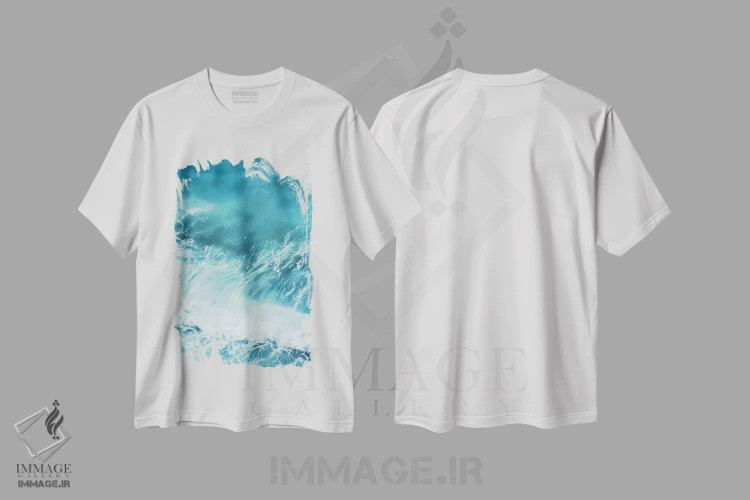 تیشرت سفید طرح دار بگذار له کنم، دکور ساحلی اثر گال دیزاین | immage.ir
