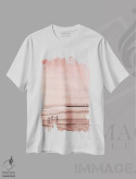 تیشرت سفید طرح دار فردا می بینمت، دکور ساحلی اثر گال دیزاین | immage.ir