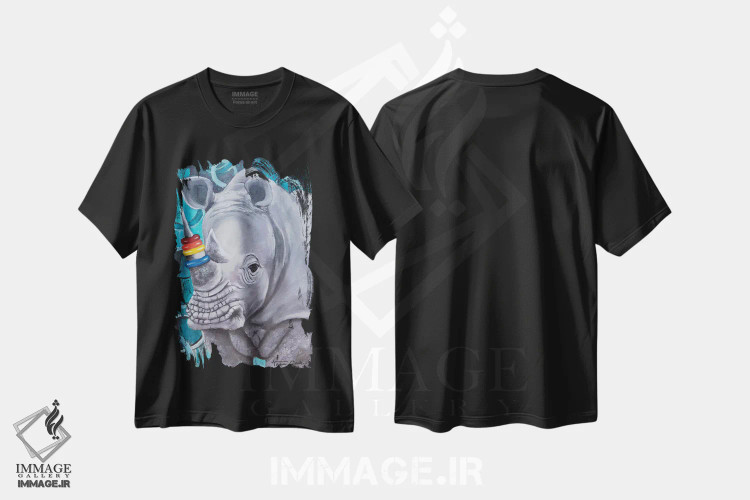 تیشرت مشکی طرح دار اگر دوستش داشتی باید انگشتری براش می خریدی، هنر فاخر معاصر اثر تارا گامل | immage.ir