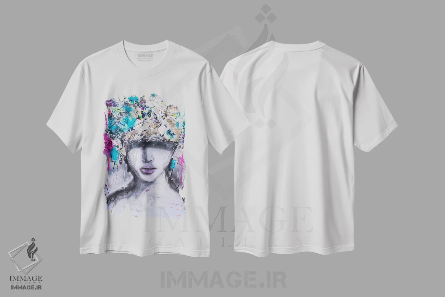تیشرت سفید طرح دار چرا که نقشه هایم برایت را می دانم، دکور معاصر اثر تارا گامل | immage.ir