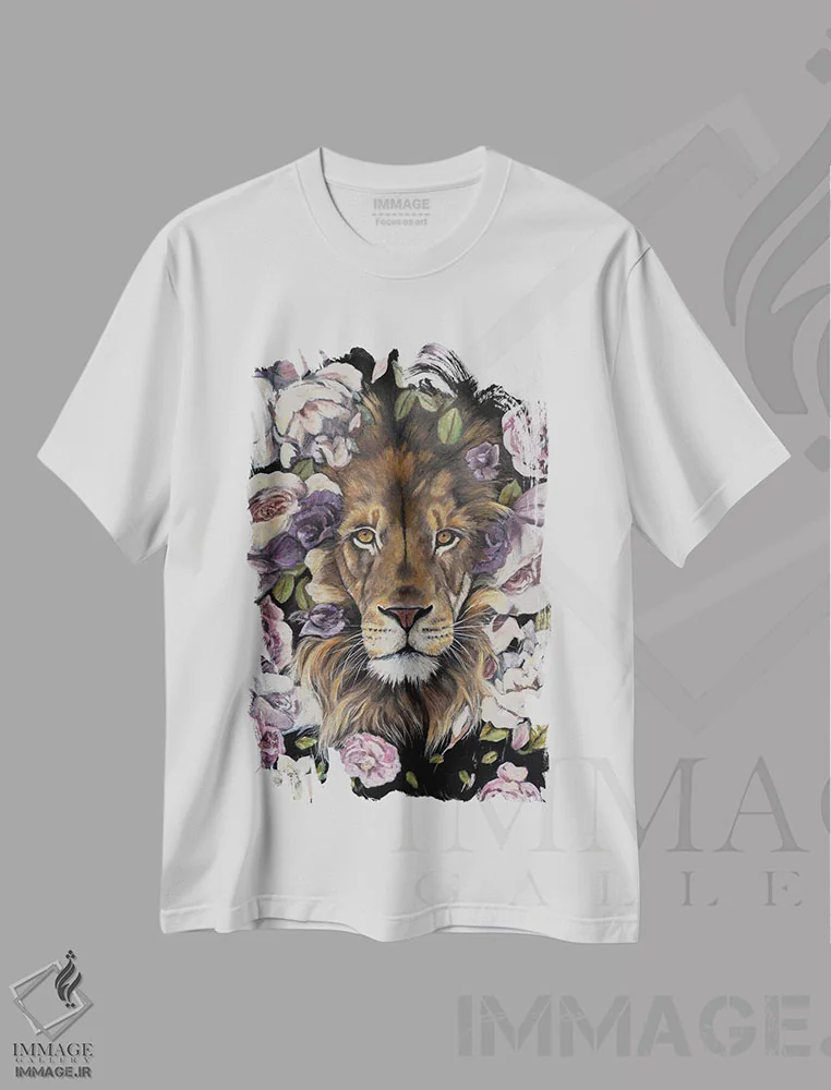 تیشرت سفید طرح دار قدرت در کنترل، دکور معاصر اثر تارا گامل | فروشگاه ایماژ