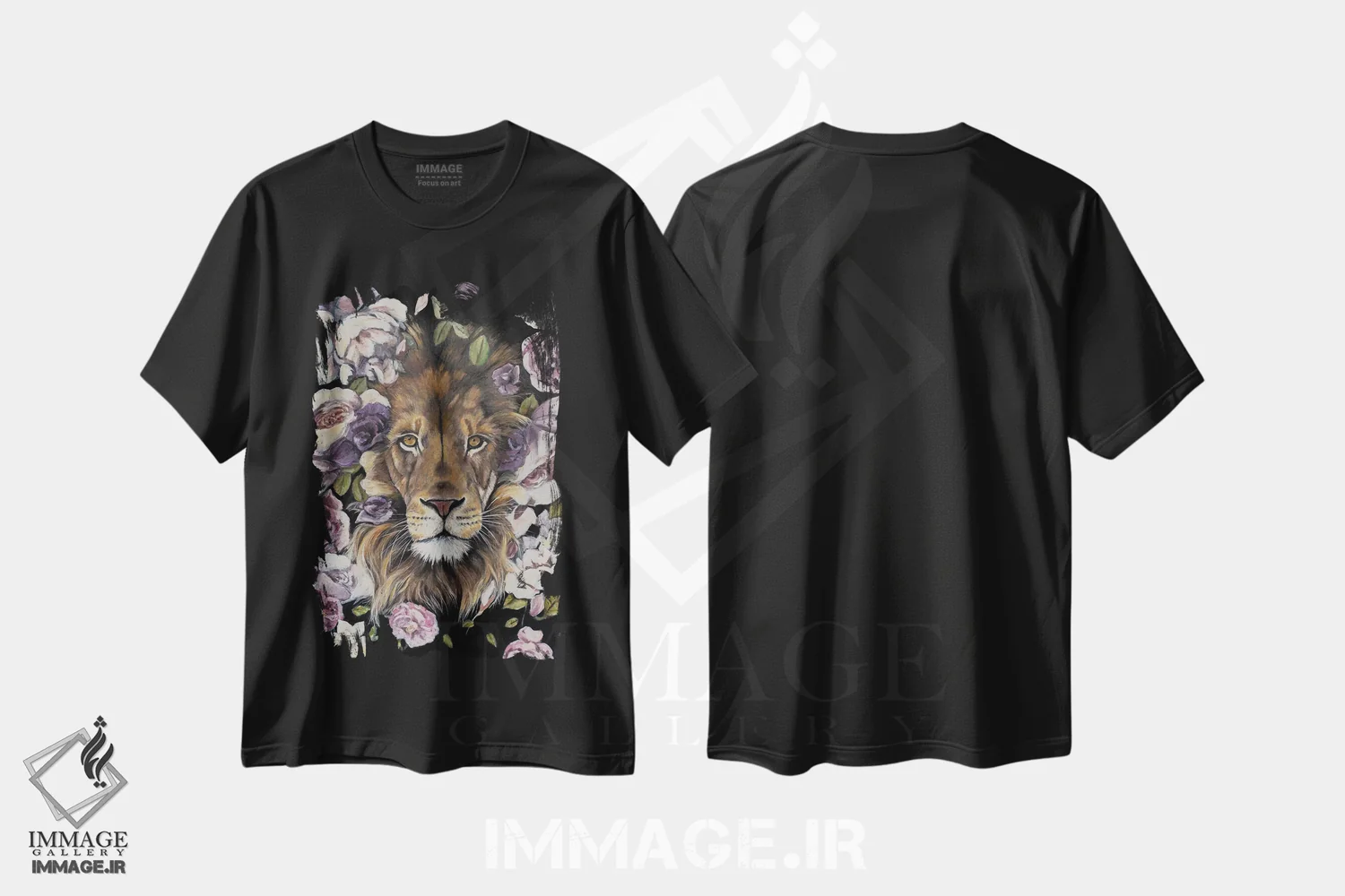 تیشرت مشکی طرح دار قدرت در کنترل، دکور معاصر اثر تارا گامل | immage.ir