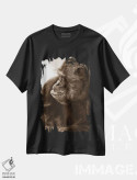 تیشرت مشکی طرح دار شامپانزه ۲، مدیوم اثر گوران آناستاسوفسکی | immage.ir