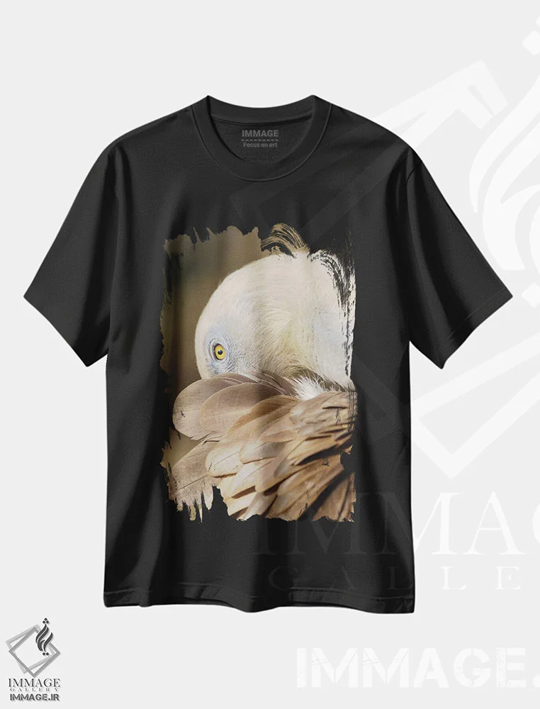 تیشرت مشکی طرح دار گریفون ۲، مدیوم اثر گوران آناستاسوفسکی | فروشگاه ایماژ