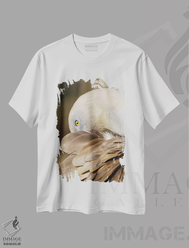 تیشرت سفید طرح دار گریفون ۲، مدیوم اثر گوران آناستاسوفسکی | immage.ir