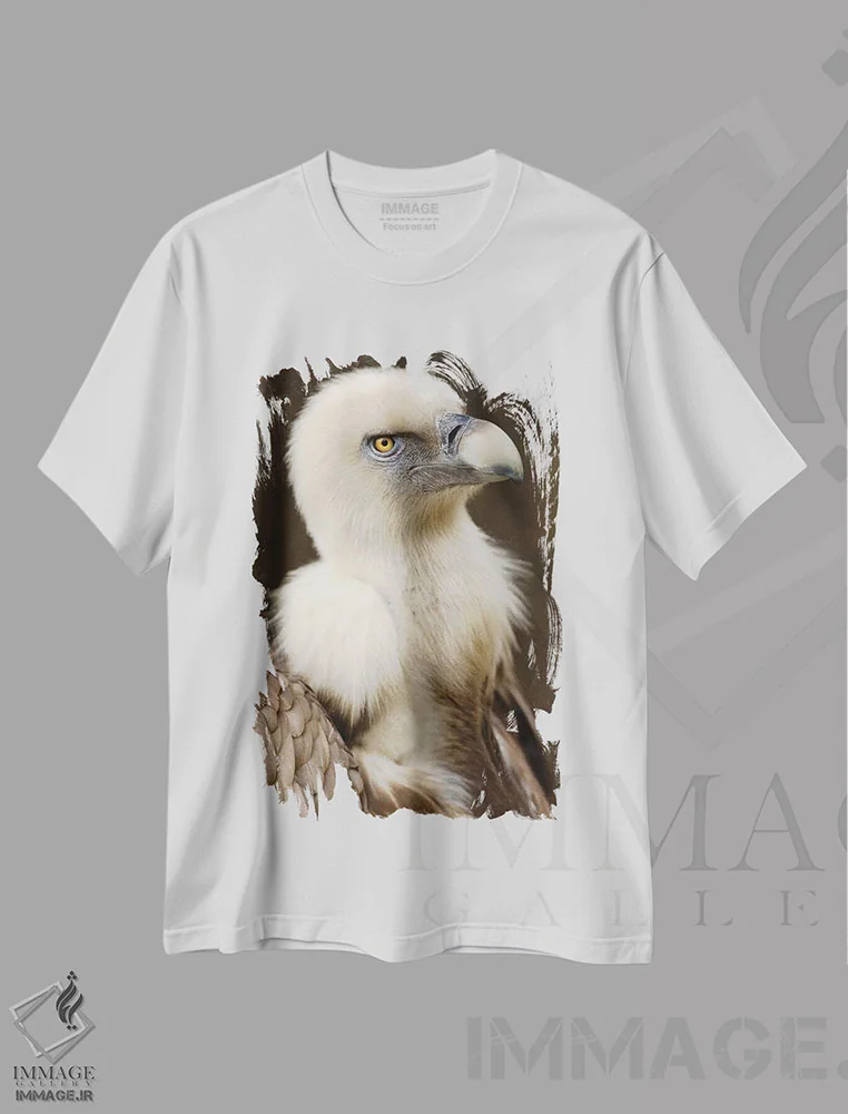 تیشرت سفید طرح دار گریفون ۶، مدیوم اثر گوران آناستاسوفسکی | immage.ir