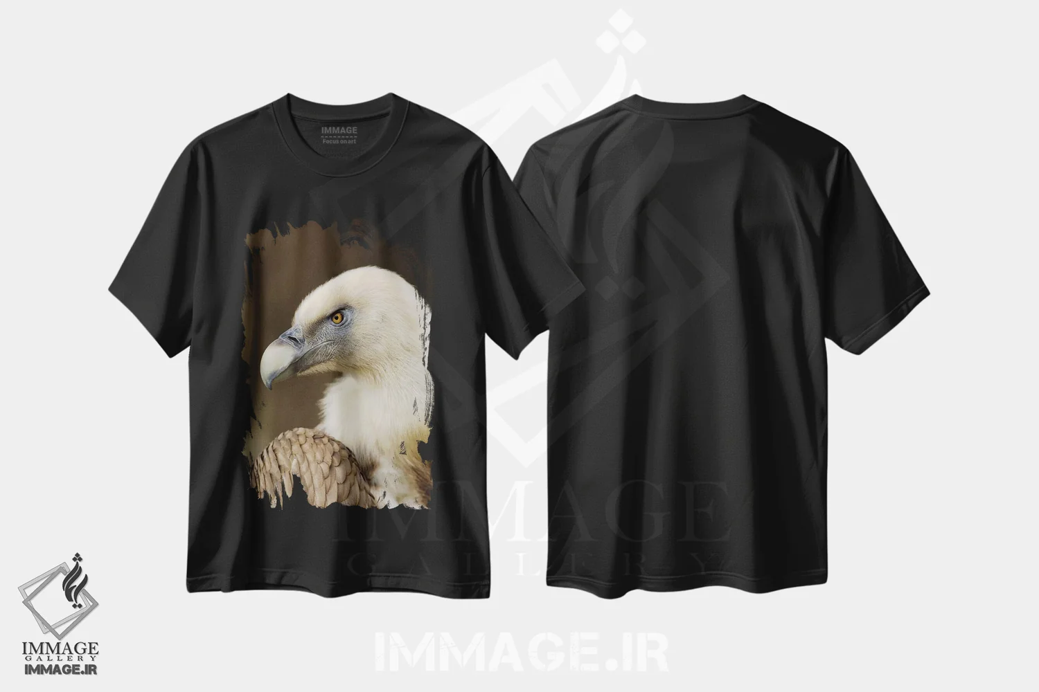 تیشرت مشکی طرح دار گریفون ۵، مدیوم اثر گوران آناستاسوفسکی | immage.ir