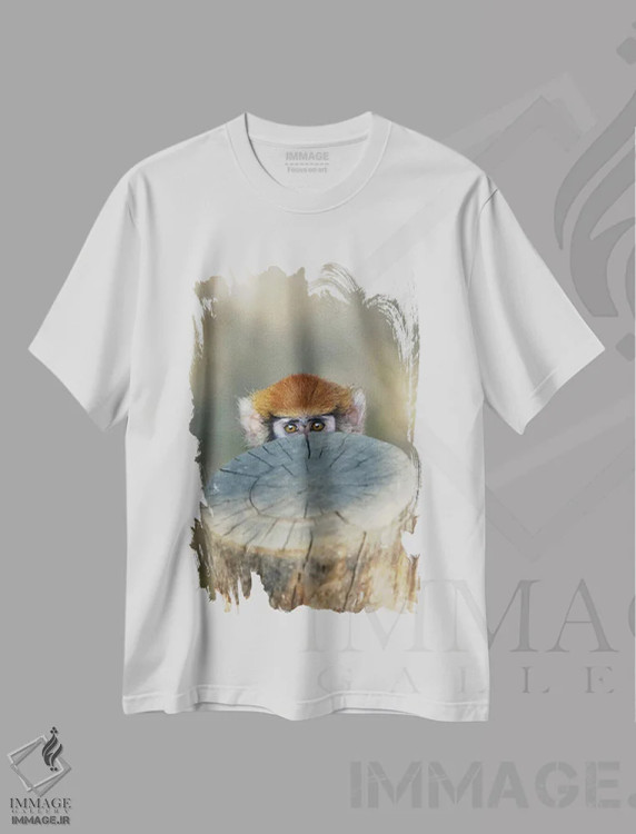 تیشرت سفید طرح دار هالو، مدیوم اثر گوران آناستاسوفسکی | immage.ir
