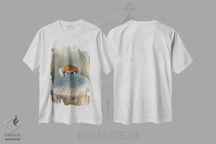 تیشرت سفید طرح دار هالو، مدیوم اثر گوران آناستاسوفسکی | immage.ir