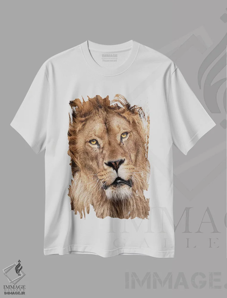 تیشرت سفید طرح دار شیر دوم، مدیوم اثر گوران آناستاسوفسکی | فروشگاه ایماژ