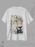 تیشرت سفید طرح دار پلنگ پانزدهم، مدیوم اثر گوران آناستاسوفسکی | immage.ir