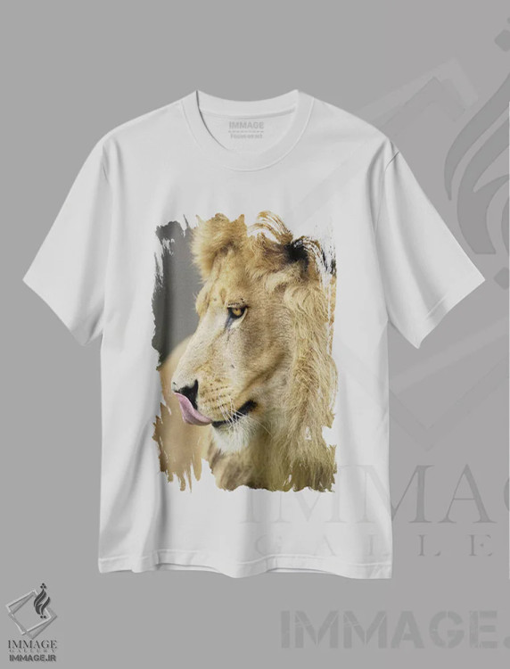 تیشرت سفید طرح دار شیر یازدهم، مدیوم اثر گوران آناستاسوفسکی | فروشگاه ایماژ
